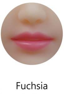 Fuchsia colour lips