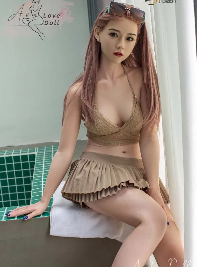 FanReal Silicone Doll 158 cm A Cup Head Qian